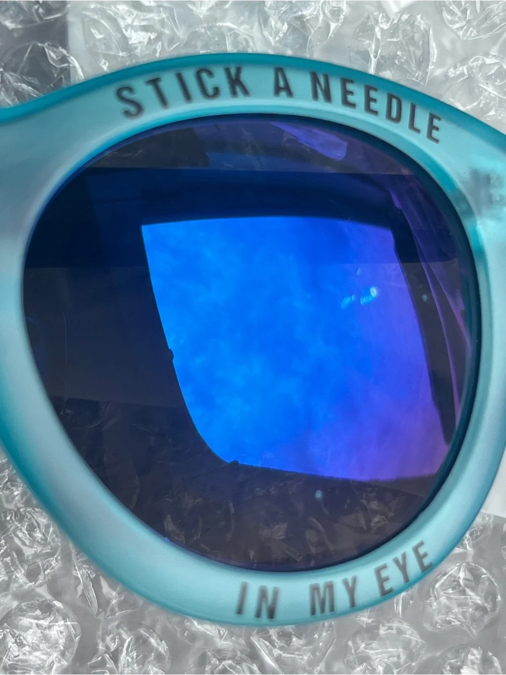 CROSS MY HEART HOPE TO DIE STICK A NEEDLE Mirrored Sunglasses Fraudster Bundle